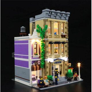 Briksmax BX411 LED Beleuchtungsset f&uuml;r LEGO&reg; Polizeistation 10278
