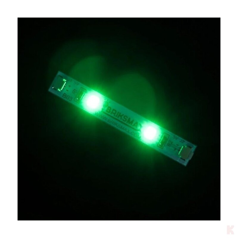 Briksmax BXB03_3 Lichtstreifen Grün (3 Stück) Klemmbaustein