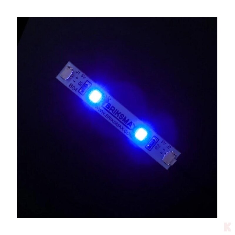 Briksmax BXB04_3 Lichtstreifen Blau (3 Stück) Klemmbaustein