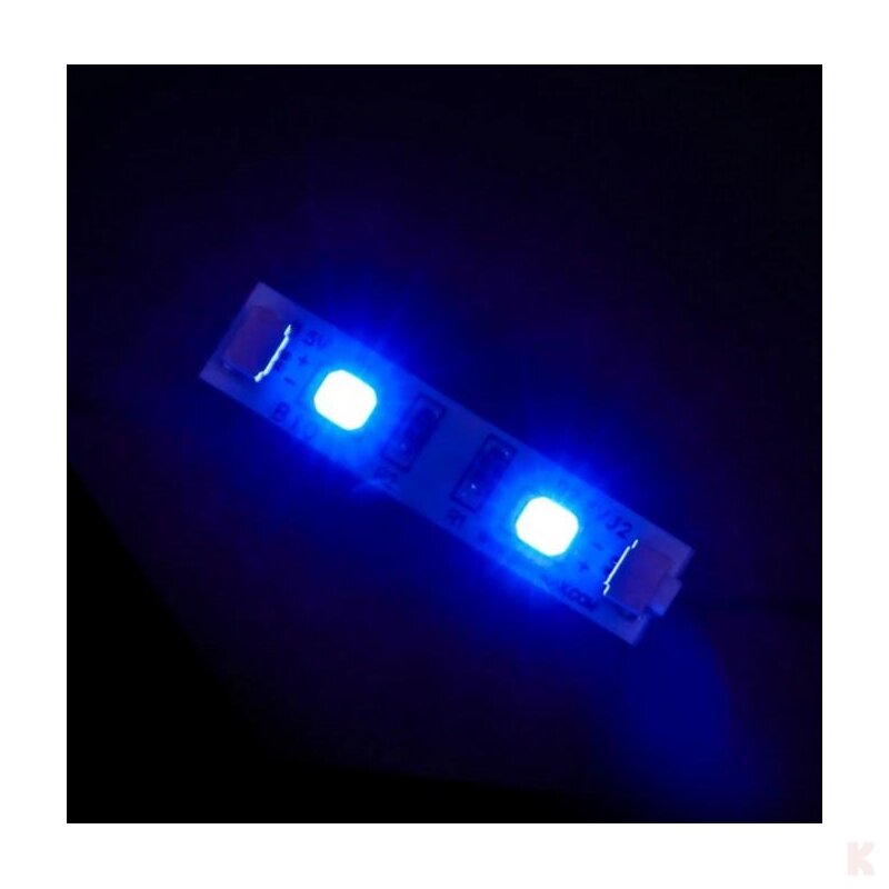 Briksmax BXB10_3 Lichtstreifen kurz Blau (3 Stück)Klemmbaustein