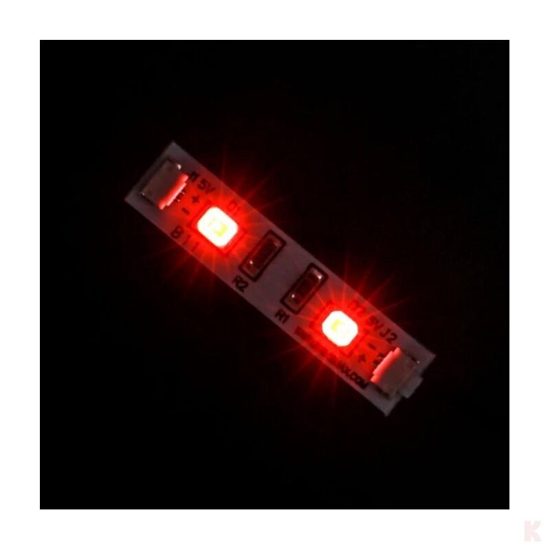 Briksmax BXB11_3 Lichtstreifen kurz Rot (3 Stück)Klemmbaustein