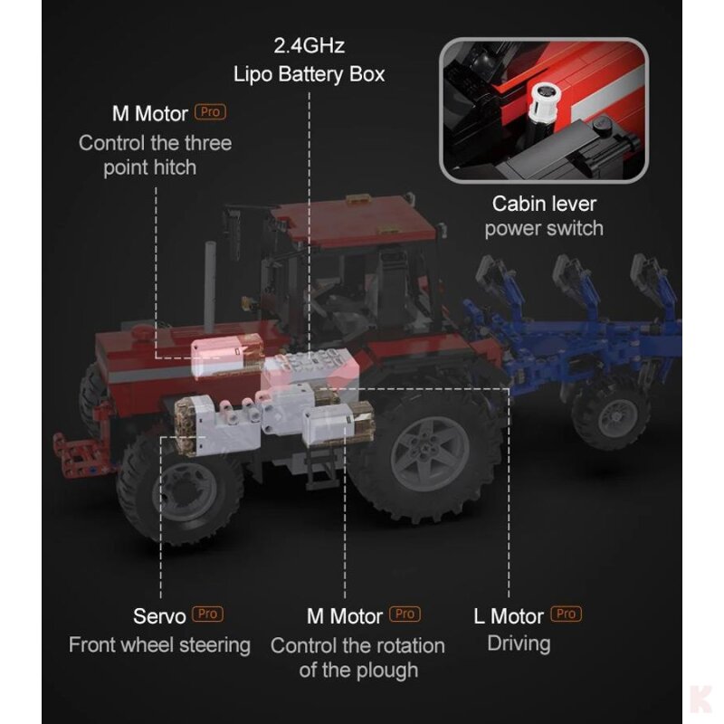CaDA C61052W Farm Traktor RC