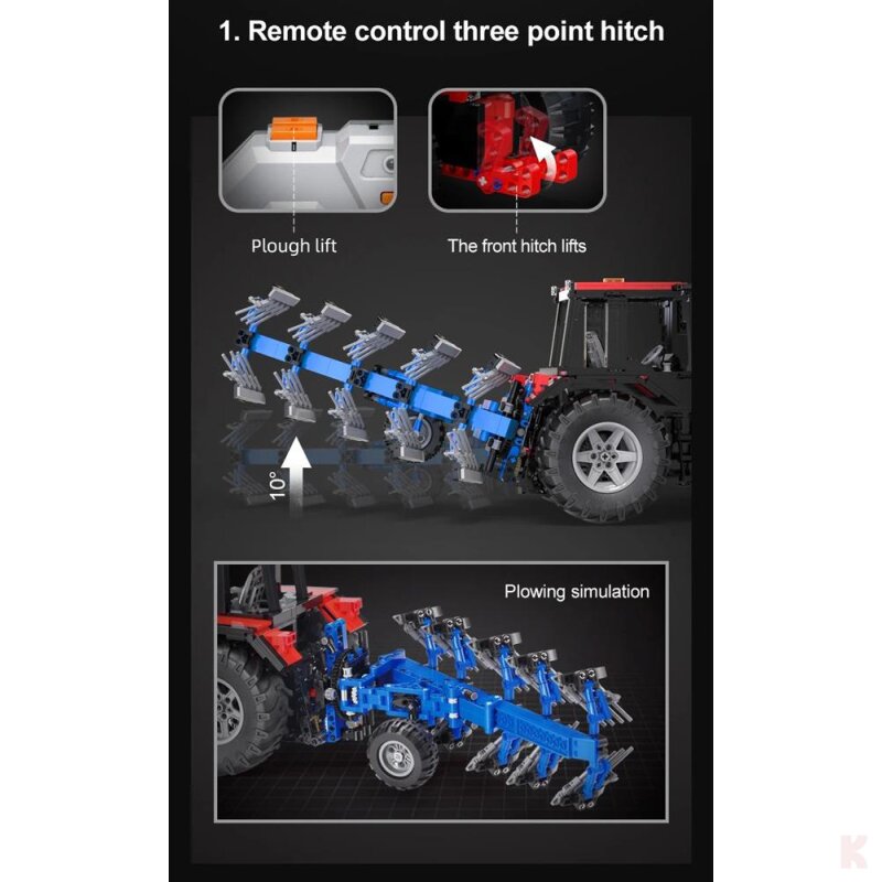 CaDA C61052W Farm Traktor RC