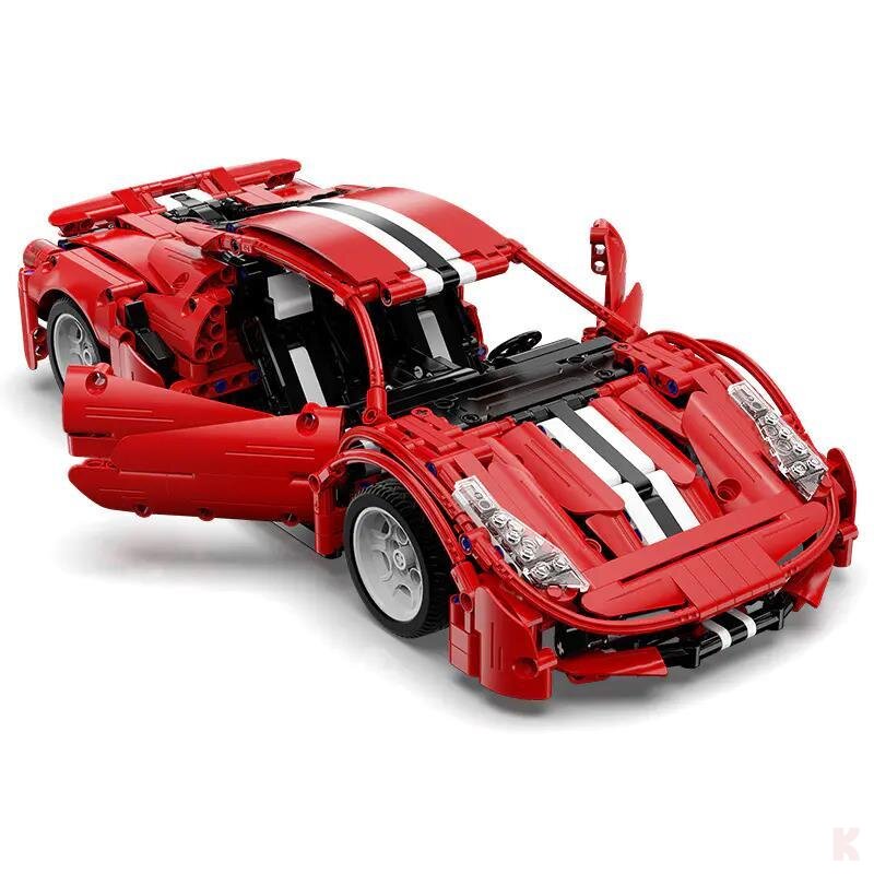 CaDA C61049W Sportwagen Red Devils 488 Klemmbaustein