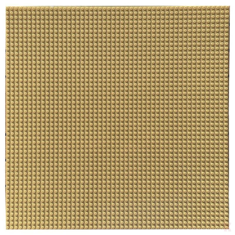 Klemos KL-20076 Klemmbaustein Grundplatte 50x50 Sand Beige (40cmx40cm) Klemmbaustein
