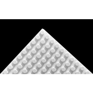 Klemos KL-20078 Klemmbaustein Grundplatte Gro&szlig; 50x50 Wei&szlig; (40cmx40cm)