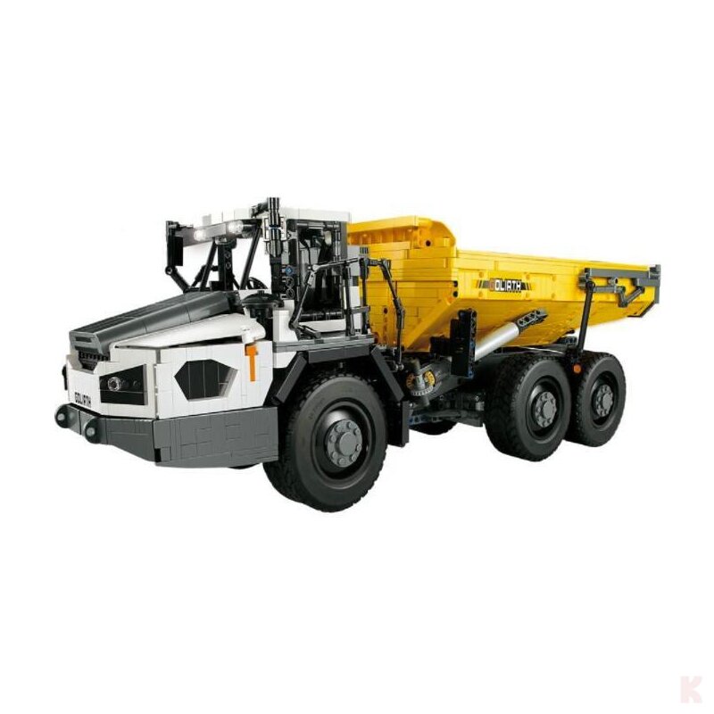 CaDA C61054W Knickgelenkter Muldenkipper RC Klemmbaustein