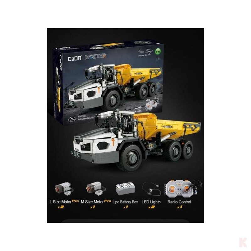 CaDA C61054W Knickgelenkter Muldenkipper RC