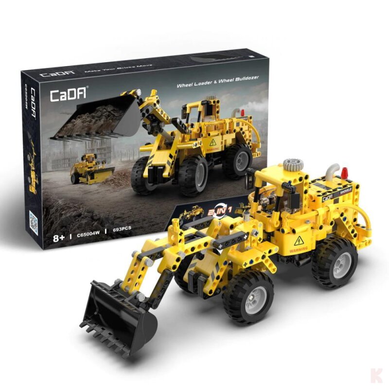 CaDA C65004W 2in1 Radlader und Planierraupe
