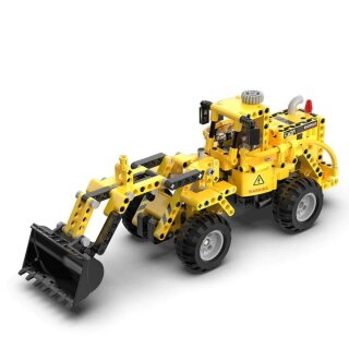 CaDA C65004W 2in1 Radlader und Planierraupe Klemmbaustein