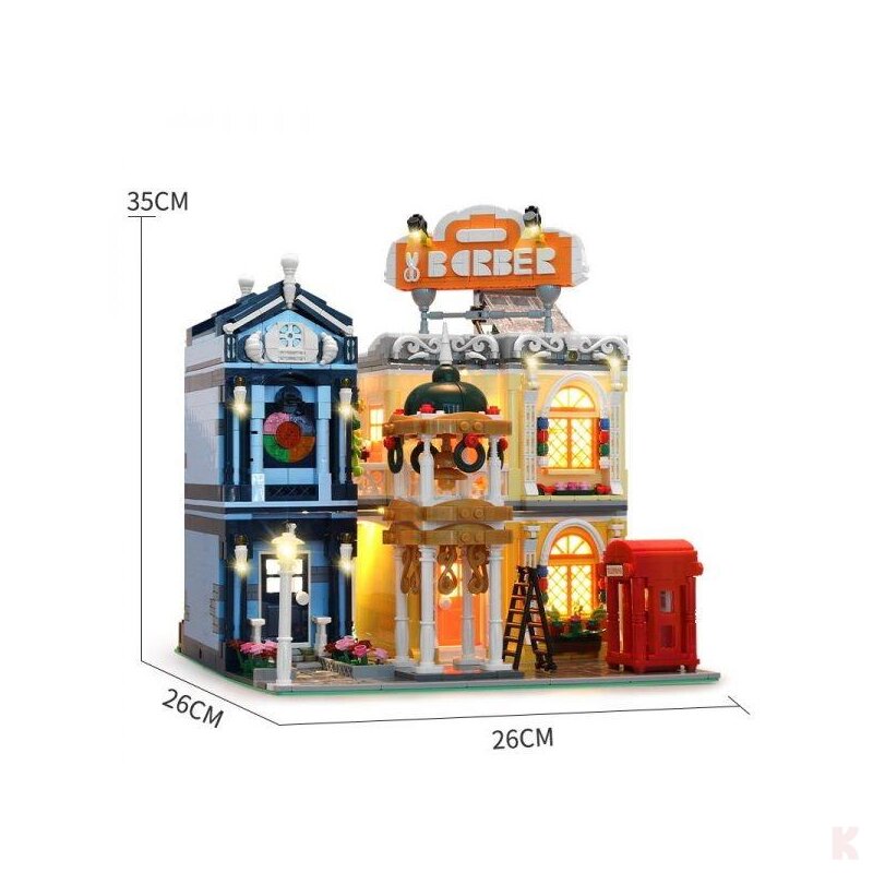 Mould King 16031 Novatown Friseursalon