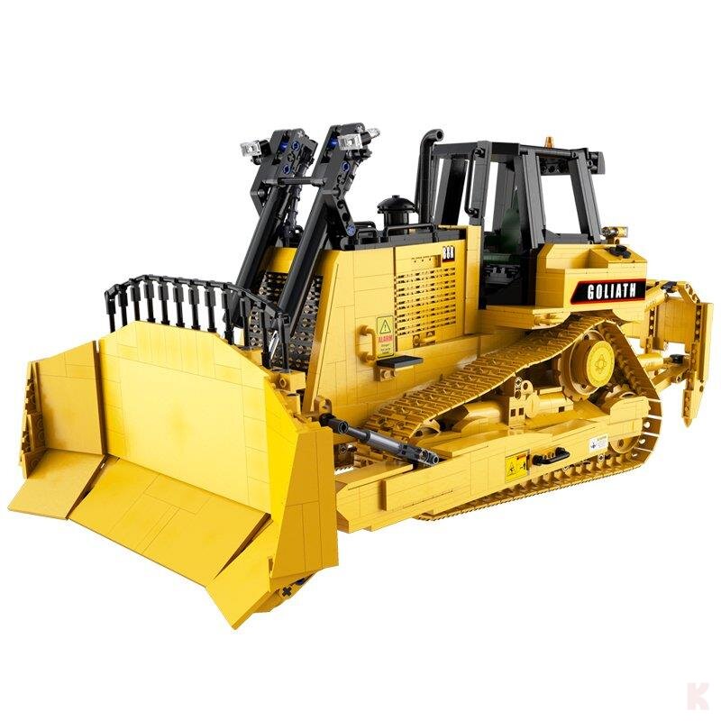 CaDA C61056W Heavy Bulldozer RC Klemmbaustein