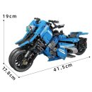 Mould King 23009 Blaues Fly Motorrad