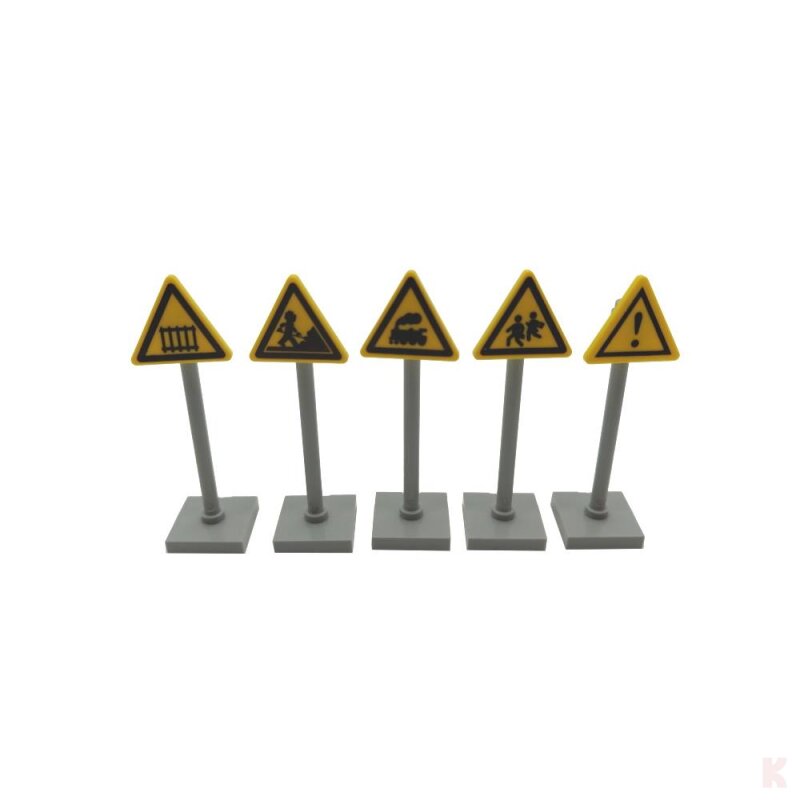 Klemos Klemmbaustein Verkehrsschilder Set