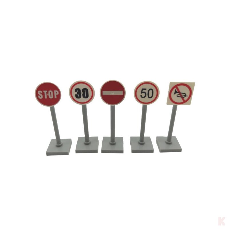 Klemos Klemmbaustein Verkehrsschilder Set