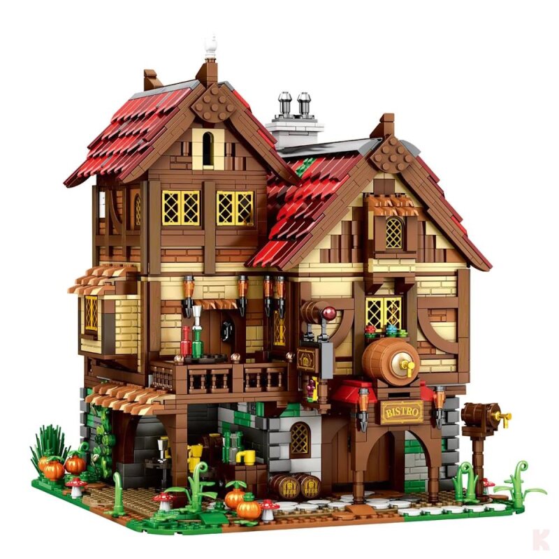 Reobrix 66018 Mittelalterliches Bistro Klemmbaustein