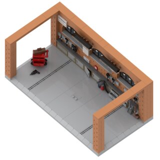 MunichBricks Schl&uuml;ter Werkstatt-Diorama