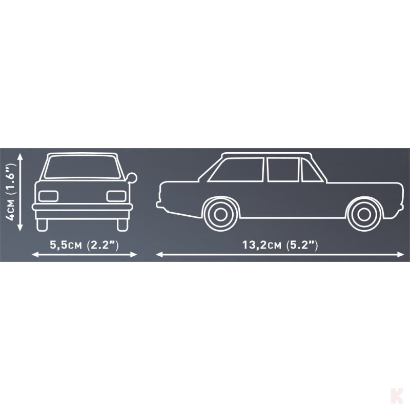 Cobi 24597 Opel Rekord C-Schwarze Witwe