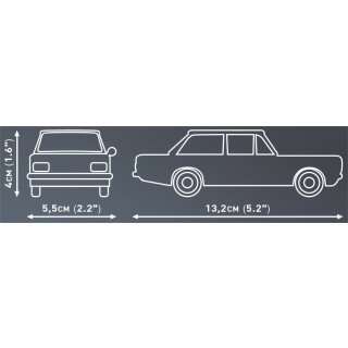 Cobi 24597 Opel Rekord C-Schwarze Witwe