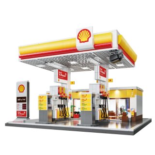 CaDA C66026W Shell Tankstelle Klemmbaustein