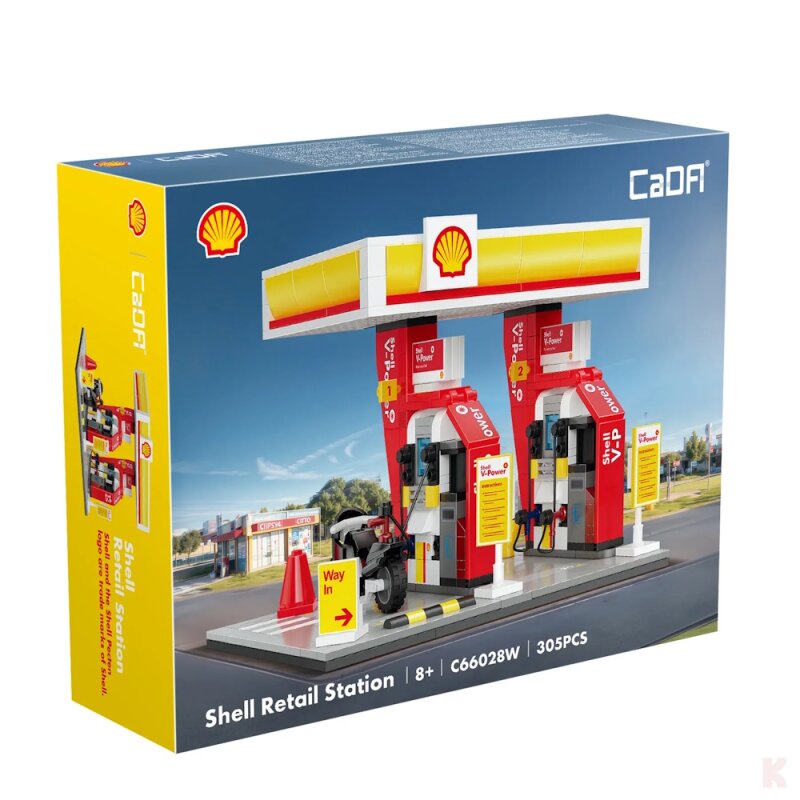 CaDA C66028W Shell Tankstelle