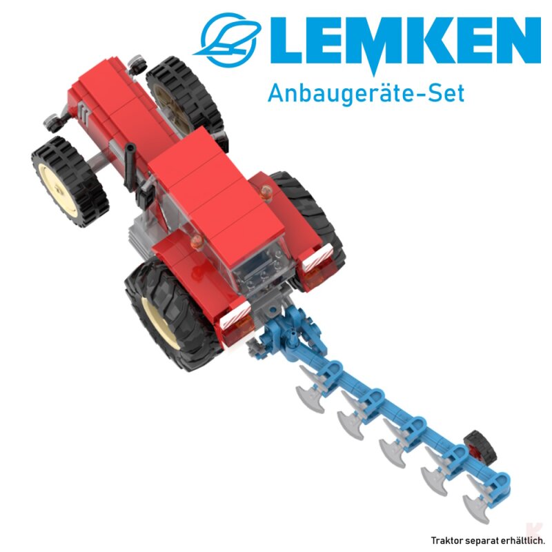 MunichBricks LEMKEN Traktoren-Geräte Set
