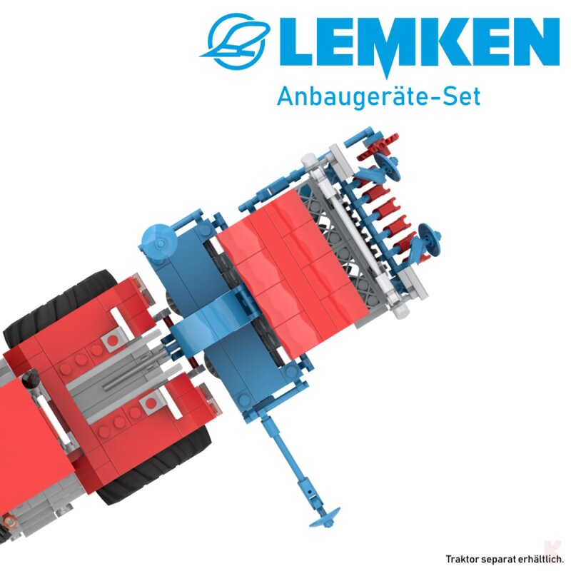 MunichBricks LEMKEN Traktoren-Geräte Set