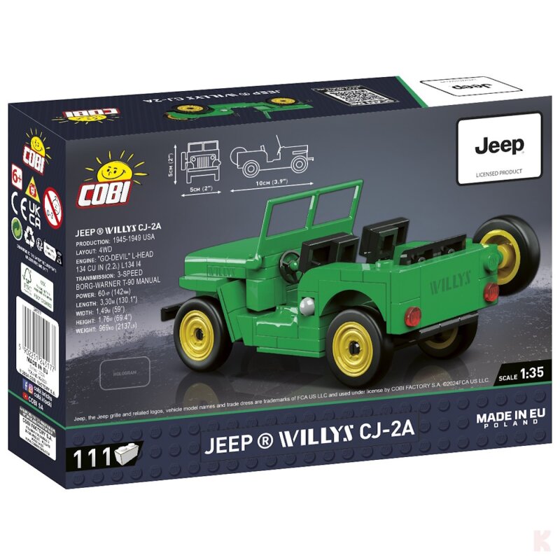 Cobi 24517 Jeep Willys CJ-2A