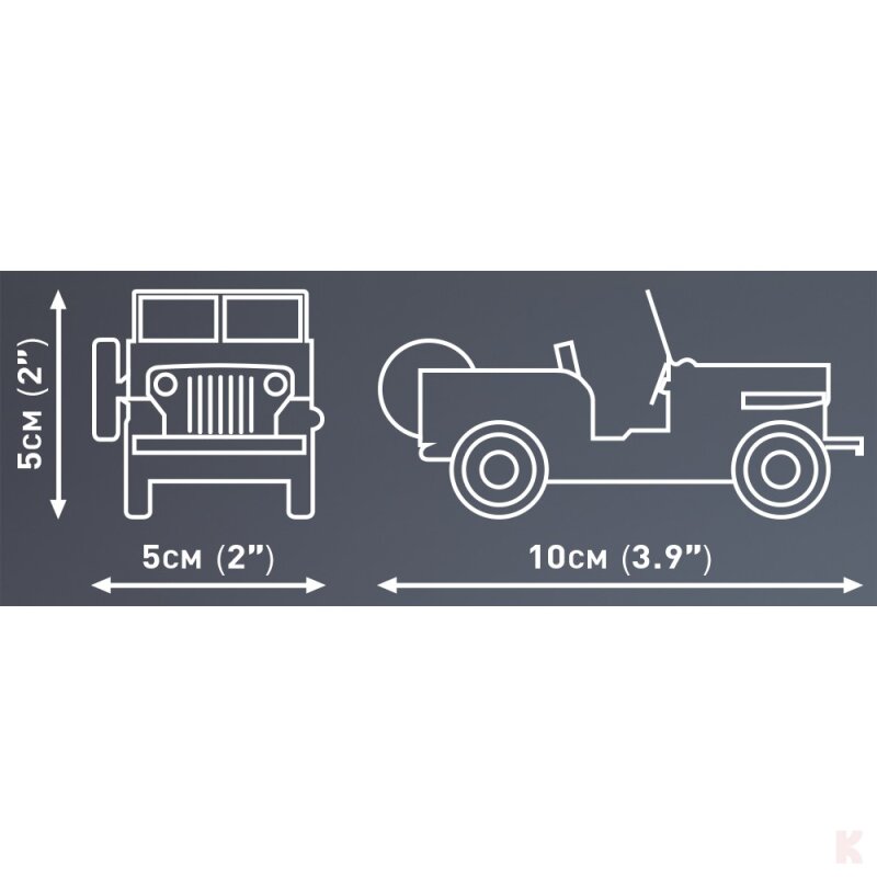 Cobi 24518 Jeep Willys CJ-2A
