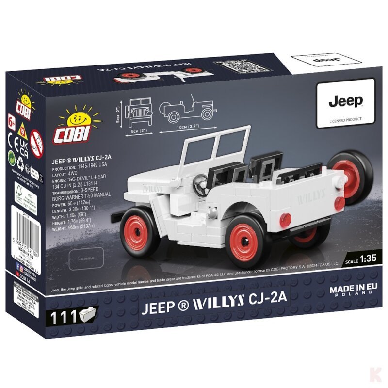 Cobi 24518 Jeep Willys CJ-2A