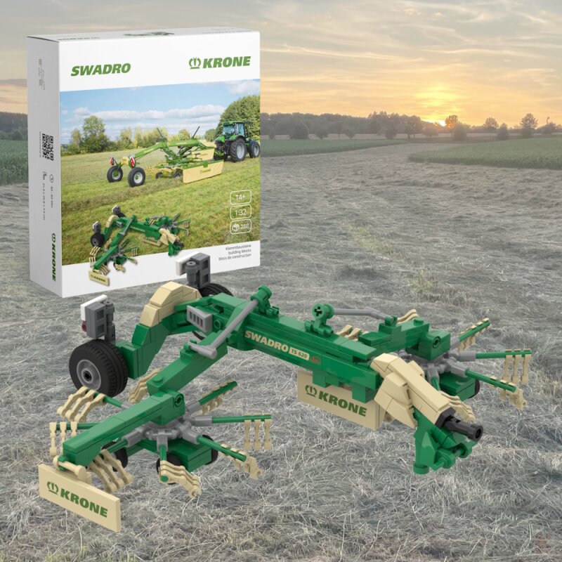 MunichBricks Swadro TS 620 Kreiselschwader Modell 1:32 Klemmbaustein