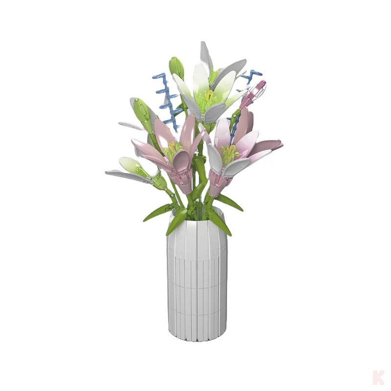 Mould King 10057 Lilien in der Vase Klemmbaustein