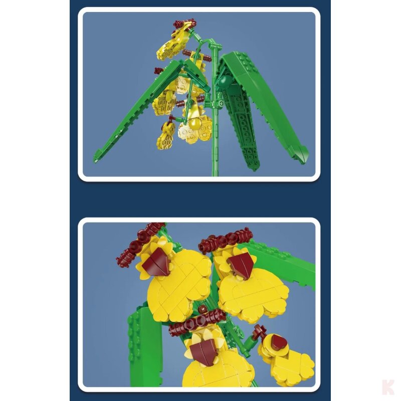 Mould King 24009 Goldene Orchidee