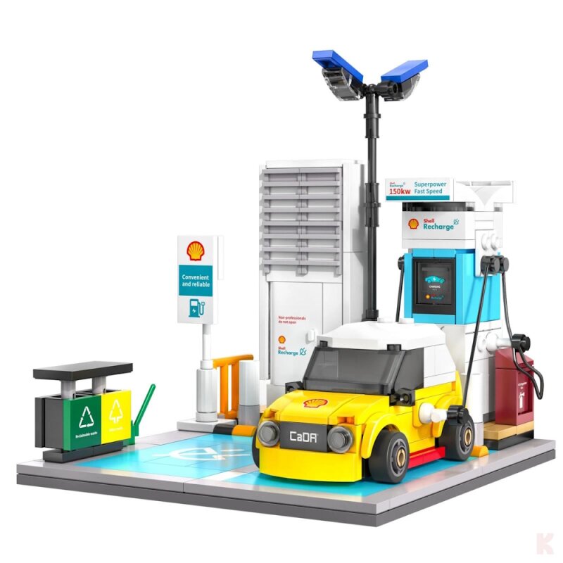 CaDA C66029W Shell Auflade-Station Klemmbaustein
