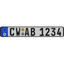 Klemos Wunsch Kennzeichen 1x6