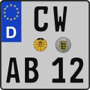 Klemos Wunsch Kennzeichen 2x3