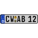 Klemos Wunsch Kennzeichen 2x6