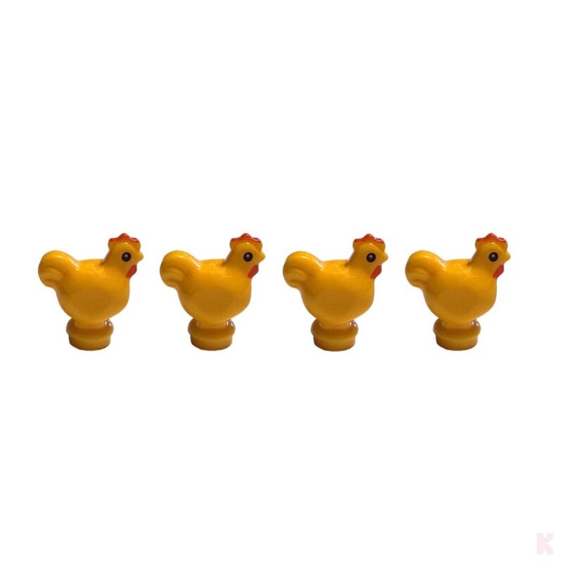 Klemos KL-40133 Klemmbaustein Huhn gelb (4 Stück)