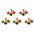Klemos KL-50114 Klemmbaustein Blumen orange (5 Stück)