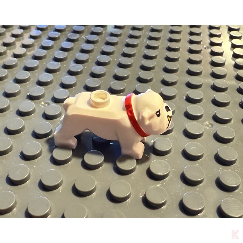 Klemos KL-40143 Klemmbaustein Bulldogge mit Halsband