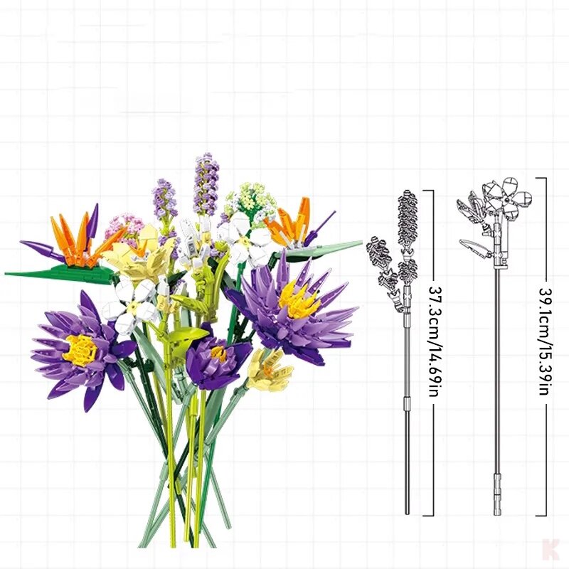 Jie Star JJ9046 Tropischer Blumenstrauß