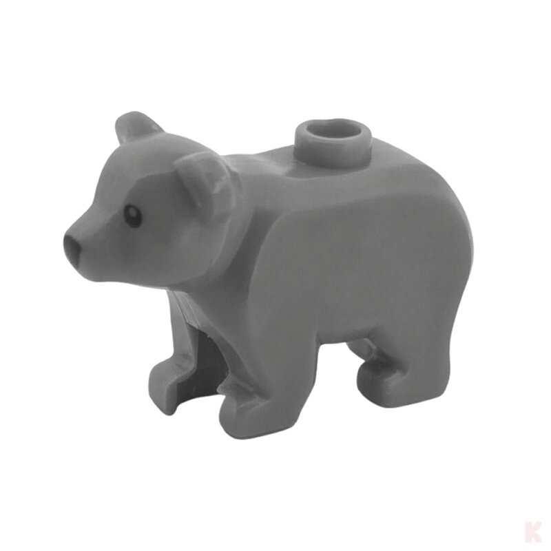 Klemos KL-40147 Klemmbaustein Bär grau