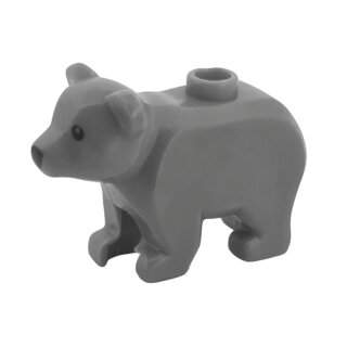 Klemos KL-40147 Klemmbaustein Bär grau