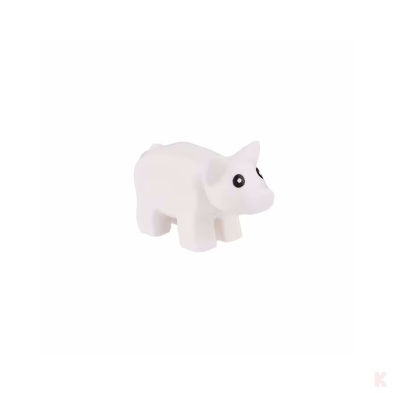 Klemos KL-40158 Klemmbaustein Minischwein weiß