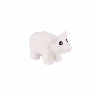 Klemos KL-40158 Klemmbaustein Minischwein weiß
