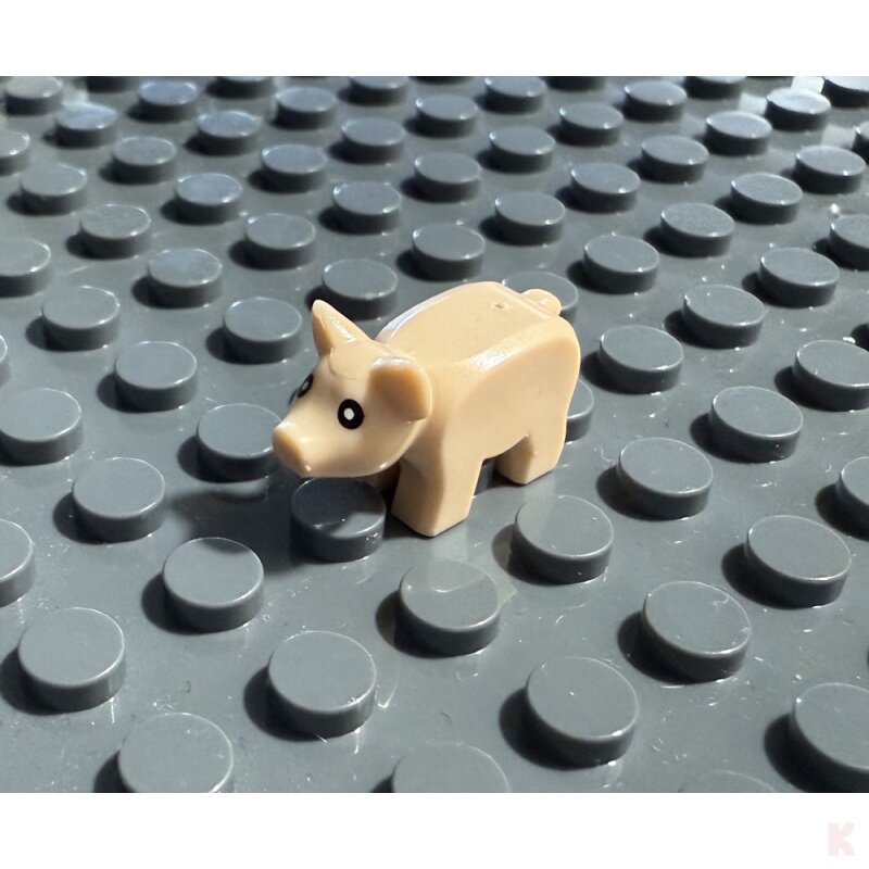 Klemos KL-40160 Klemmbaustein Ferkel Schwein beige