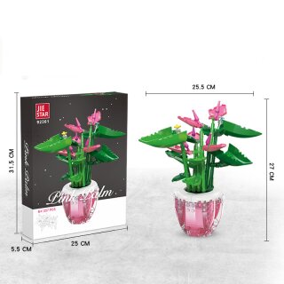 Jie Star 92361 Pinker Strau&szlig; mit Vase