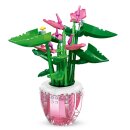 Jie Star 92361 Pinker Strauß mit Vase Klemmbaustein