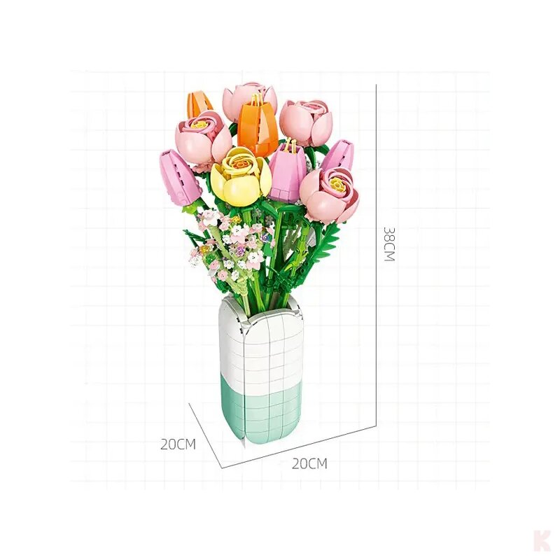 Jie Star JJ9065 Rosen Tulpen Strauß