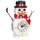 Jie Star JJ9189 Schneemann mit Uhr Klemmbaustein